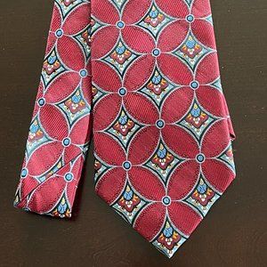 Jos.A.Bank Signature Gold - Silk Necktie Designer Geometric Tie